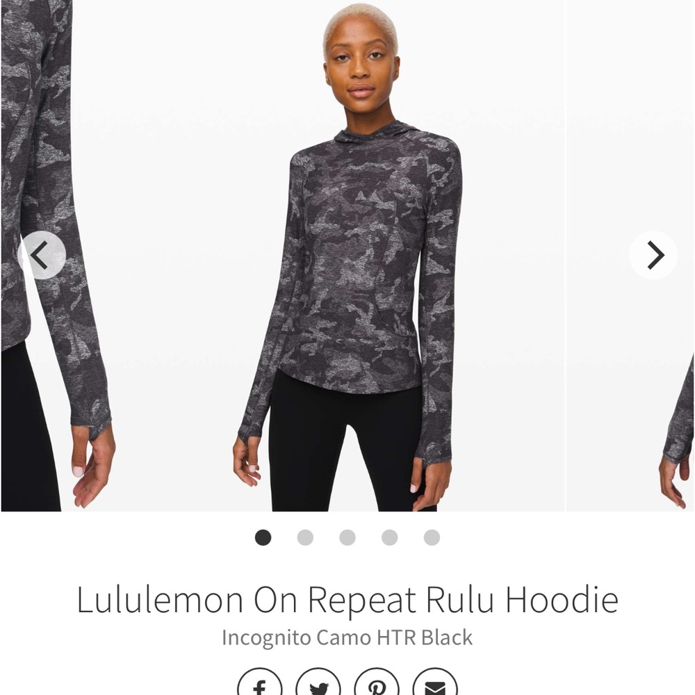 Lululemon on repeat rulu hoodie camo